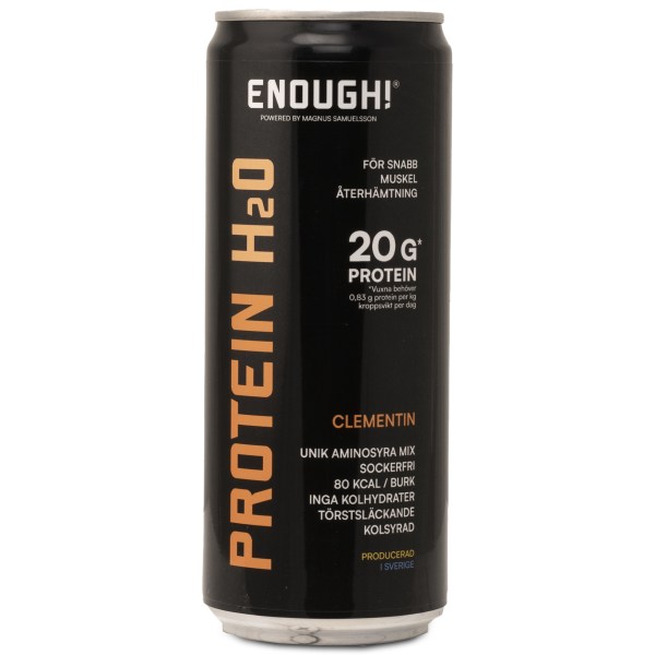 Enough Proteinvatten, Clementin, 1 st | Träningstillskott - Efter Träning - Färdiga proteinshakes | Gymkraft