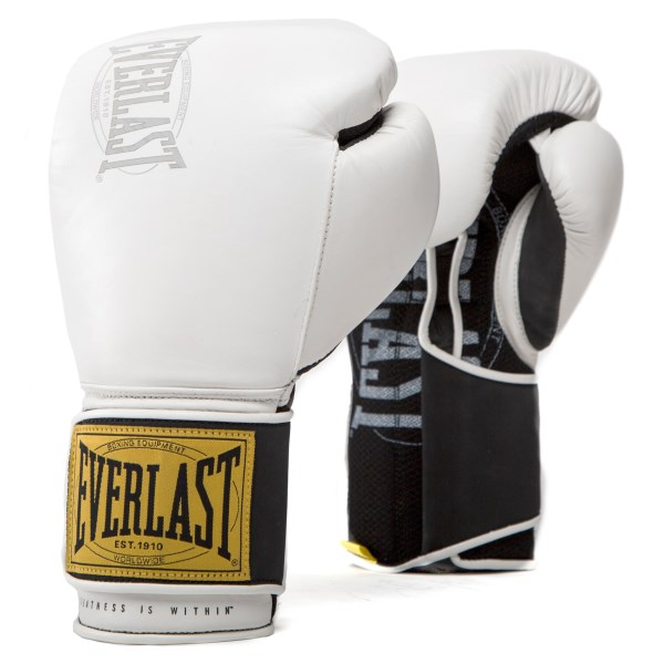 Everlast 1910 Classic Training Glove, 16 oz, White