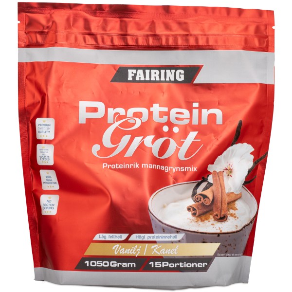 Fairing Proteingröt, Vanilj/kanel, 1050 g