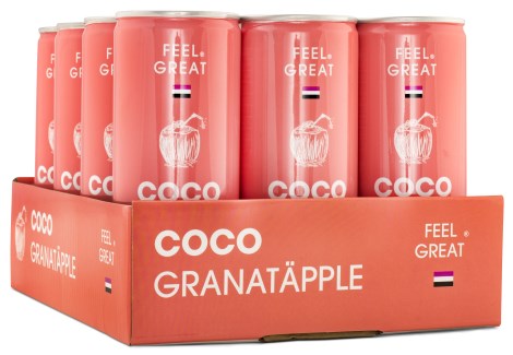 Miniatyrbild Feel Great Coco, Granatpple, 12-pack