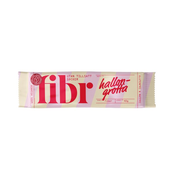 Fibr Bars, Hallongrotta, 40 g