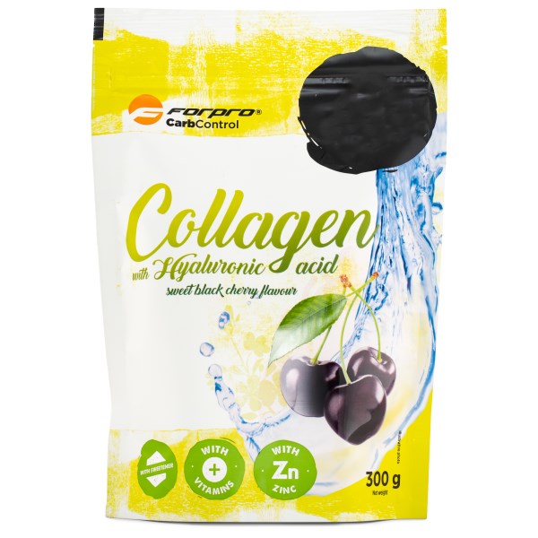 Forpro Collagen With Hyaluronic Acid, 300 g, Sweet Black Cherry