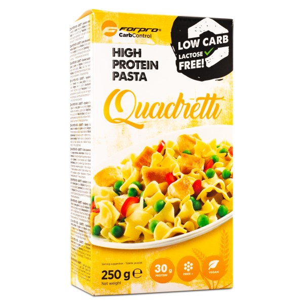 Forpro Carb Control High Protein Pasta 250 g Quadretti