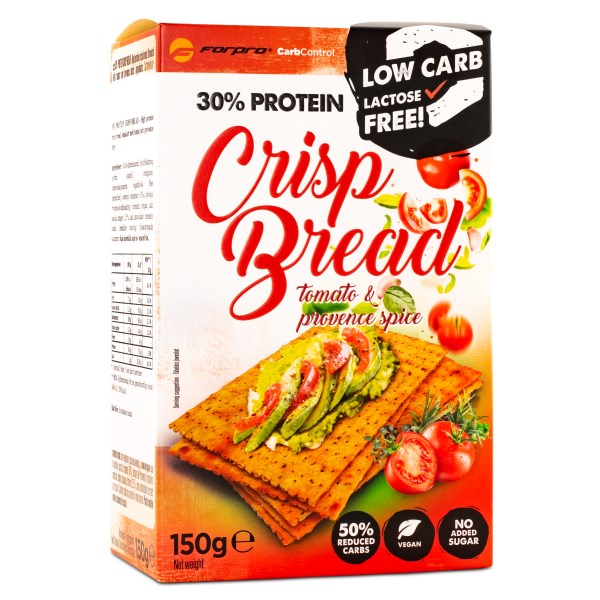 Forpro Carb Control Protein Crisp Bread 150 g Tomato & Provence Spice