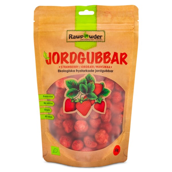 Frystorkade Jordgubbar, 50 g