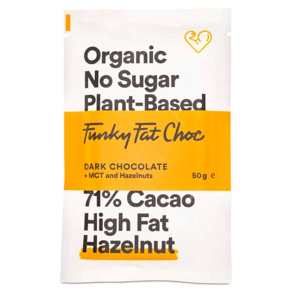 Funky Fat Foods Choklad Hasselnöt 50 g