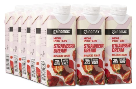 Miniatyrbild Gainomax High Protein Drink, Strawberry Dream, 15-pack