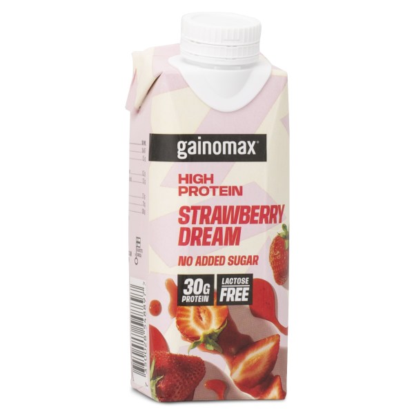 Gainomax High Protein Drink, Strawberry Dream, 250 ml