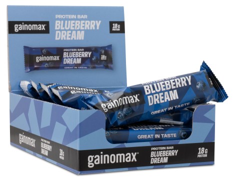 Miniatyrbild Gainomax Protein Bar, Blueberry, 15-pack