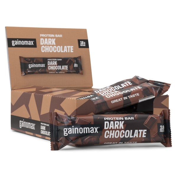 Gainomax Protein Bar, Dark chocolate, 15-pack | Träningstillskott - Efter Träning - Proteinbars | Gymkraft