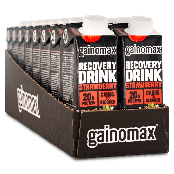 Gainomax Recovery Drink, Strawberry, 16-pack