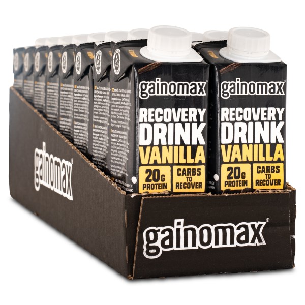Gainomax Recovery Drink, Vanilla, 16-pack