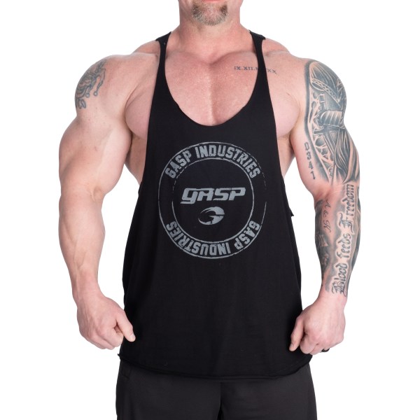 GASP Stringer, M, Black | Träningskläder - Träningströjor - Träningslinnen | Gymkraft
