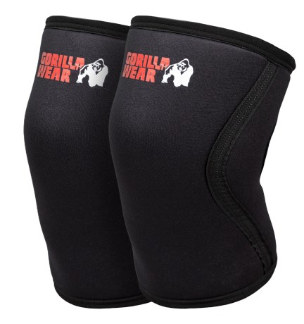 Miniatyrbild Gorilla Wear 7 mm Knee Sleeves, L, Black