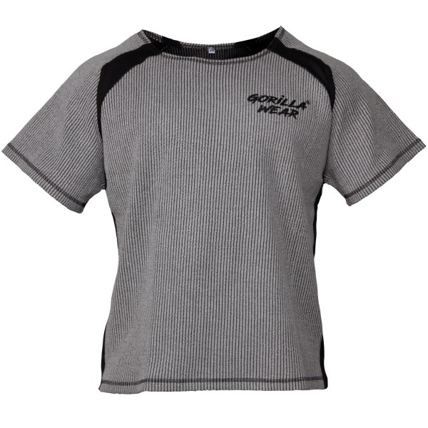Gorilla Wear Augustine Old School Work Out Top, S/M, Grey | Träningskläder - Träningströjor - T-shirts | Gymkraft