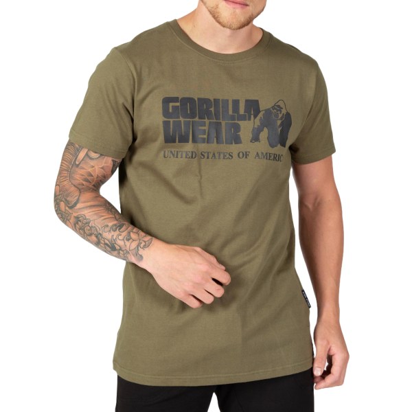Gorilla Wear Classic T-shirt, XXXL, Army Green