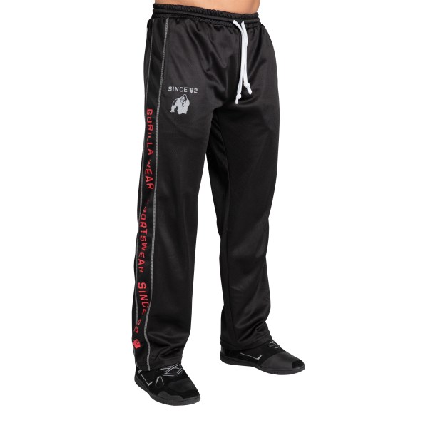 Gorilla Wear Functional Mesh Pants, S/M, Black/red