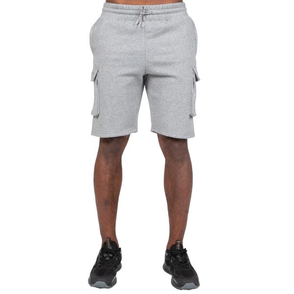 Gorilla Wear Hudson Cargo Sweat Shorts, L, Grey Melange | Träningskläder - Träningsshorts | Gymkraft
