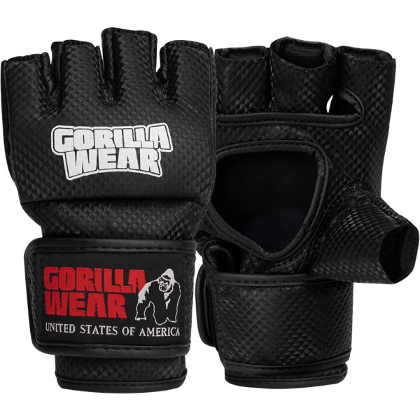 Gorilla Wear Manton MMA Gloves with tumb, , Black/white