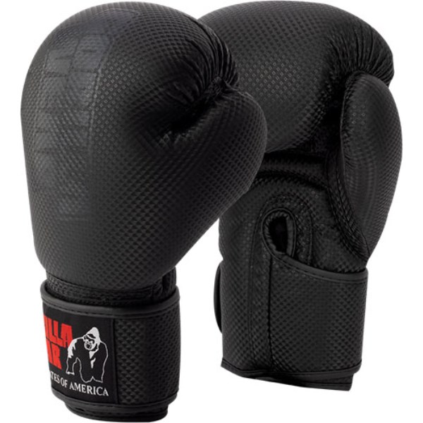 Gorilla Wear Montello Boxing Gloves, 10 oz, Black