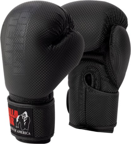 Miniatyrbild Gorilla Wear Montello Boxing Gloves, 14 oz, Black