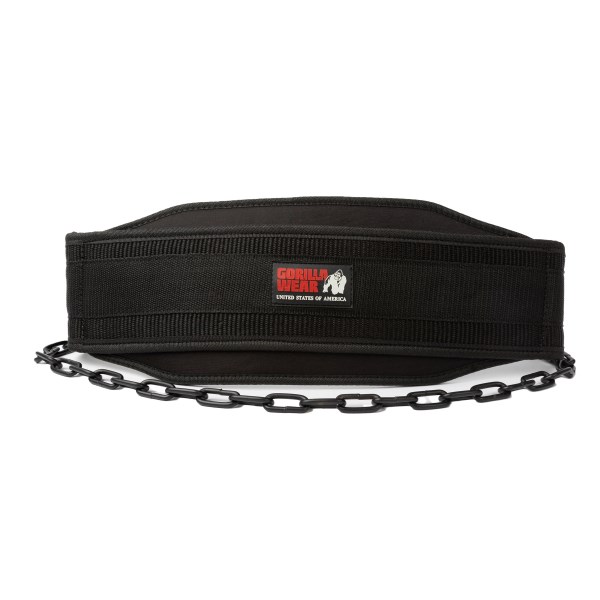 Gorilla Wear Nylon Dip Belt, Black