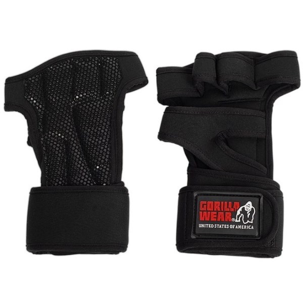 Gorilla Wear Yuma Weightlifting Workout Gloves Black
