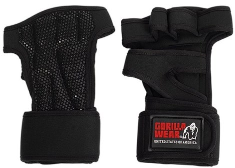 Miniatyrbild Gorilla Wear Yuma Weightlifting Workout Gloves, L, Black