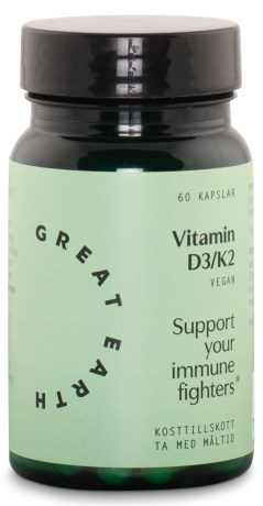 Miniatyrbild Great Earth Vitamin D3/K2, 60 kaps