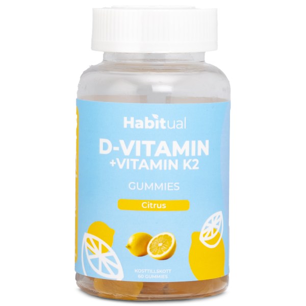 Habitual D-vitamin Gummies, Citrus, 60 Gummies | Vitamin & Mineraltillskott - Vitaminer - D-vitamin | Gymkraft