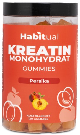 Miniatyrbild Habitual Kreatin Gummies, Persika, 120 Gummies