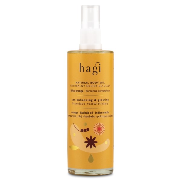 Hagi Natural Body Oil, 100 ml, Spicy Orange