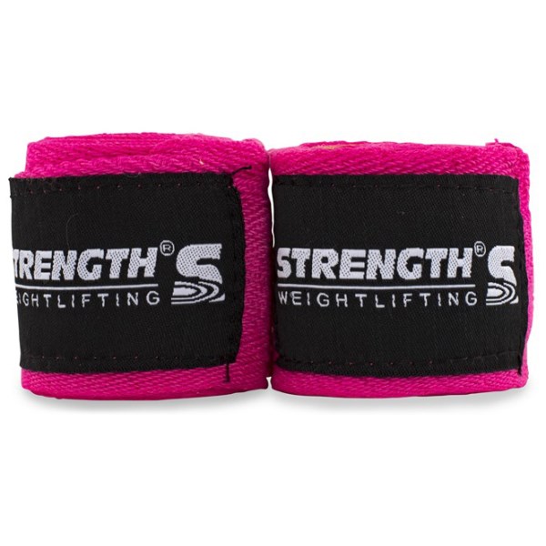 Strength Handledslindor för tyngdlyftning Pink