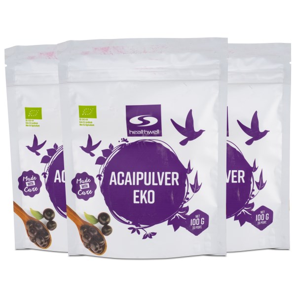 Healthwell Acaipulver EKO, 300 g