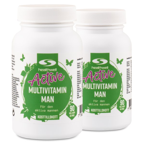 Healthwell Active Multivitamin Man, 180 kaps