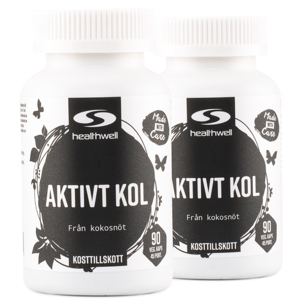 Healthwell Aktivt Kol, 180 kaps