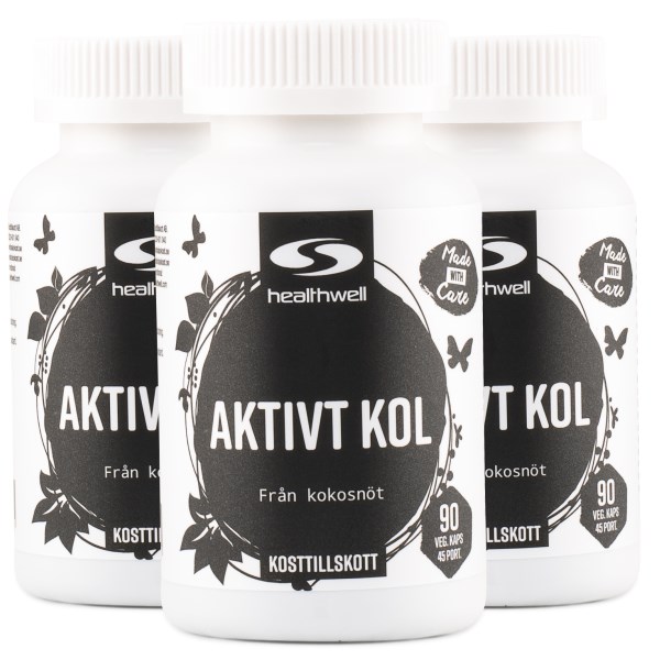 Healthwell Aktivt Kol, 270 kaps