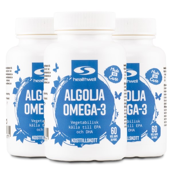 Healthwell Algolja Omega-3, 180 kaps