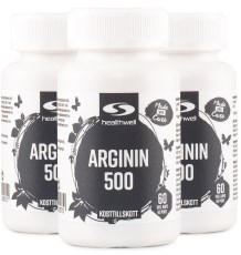 Miniatyrbild Healthwell Arginin 500, 180 kaps