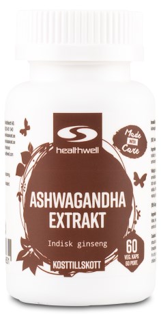 Miniatyrbild Healthwell Ashwagandha Extrakt, 60 kaps