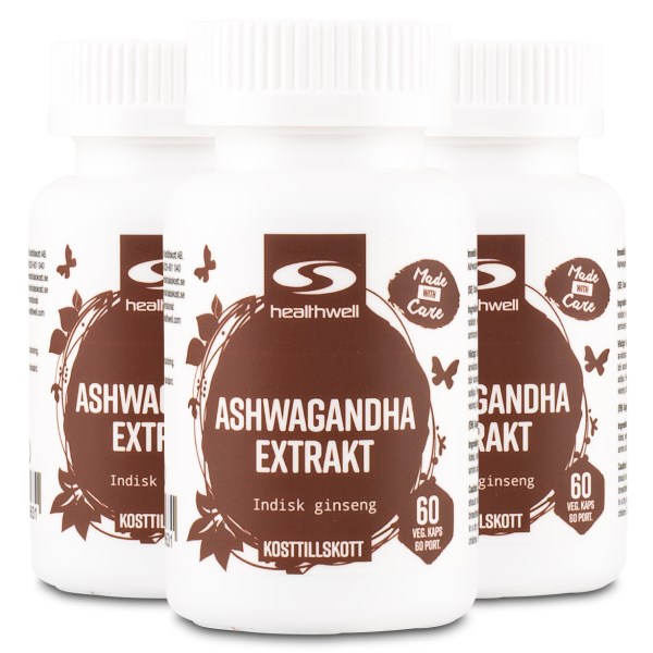 Healthwell Ashwagandha Extrakt, 180 kaps