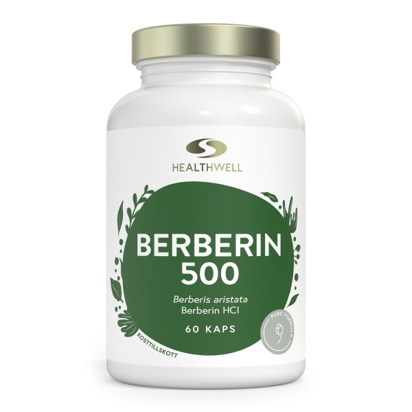 Healthwell Berberin 500, 60 kaps | Hälsa - Mage & Tarm - Matsmältning & Enzymer | Gymkraft