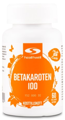 Miniatyrbild Healthwell Betakaroten 100, 60 kaps