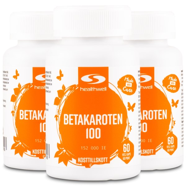 Healthwell Betakaroten 100, 180 kaps