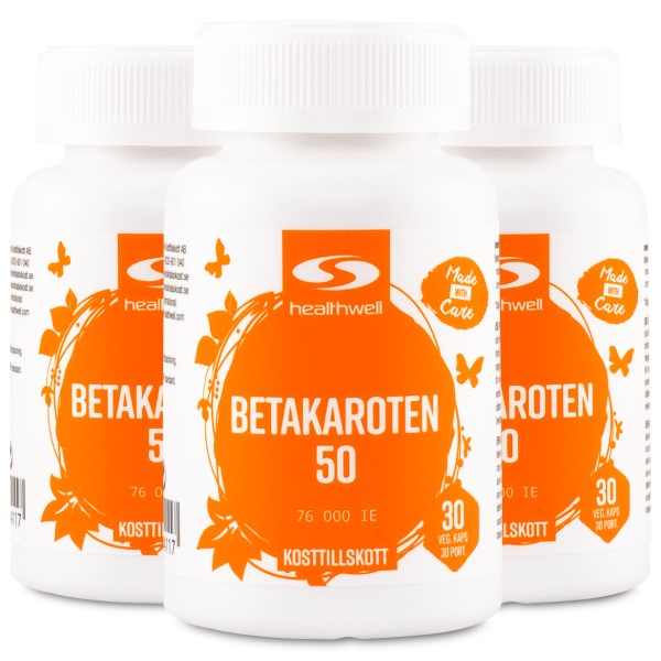 Healthwell Betakaroten 50, 90 kaps