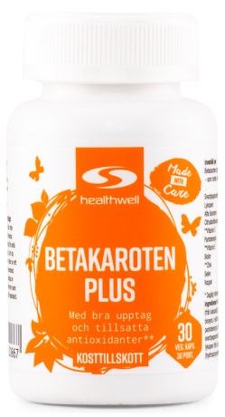 Miniatyrbild Healthwell Betakaroten Plus, 30 kaps