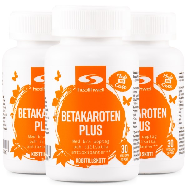 Healthwell Betakaroten Plus, 90 kaps