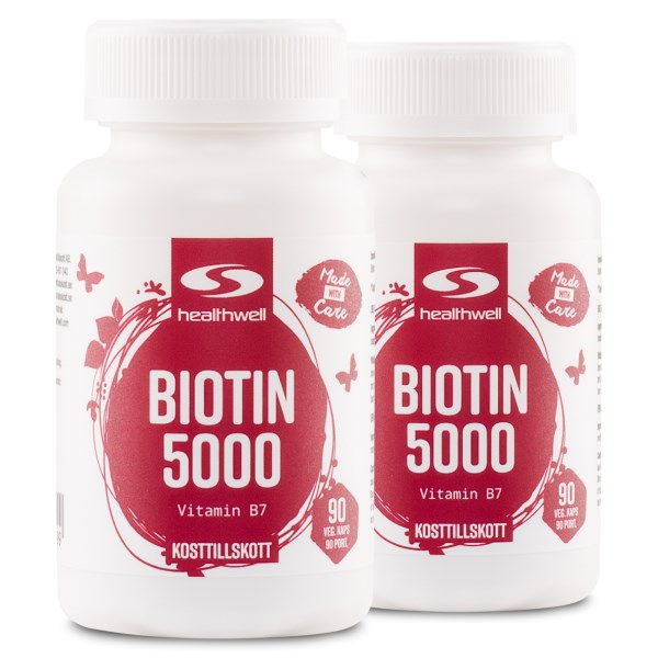 Healthwell Biotin 5000, 180 kaps