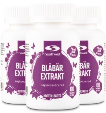 Miniatyrbild Healthwell Bl�b�r Extrakt, 180 kaps