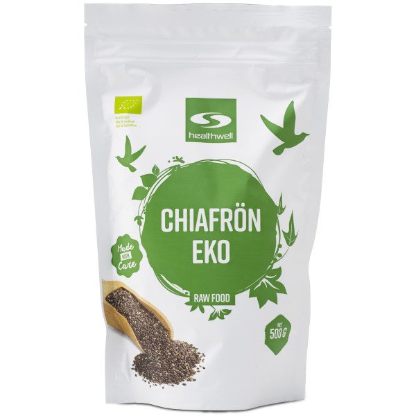 Healthwell Chiafrön EKO, 500 g | Hälsa - Detox - Fibertillskott | Gymkraft